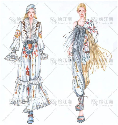 前輩足跡 繪江南——2020學年服裝設計手繪作業展，探索產品設計的詩意棲居